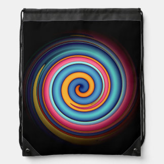 Abstract Lollipop  Drawstring Bag