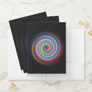Abstract Lollipop Pocket Folder