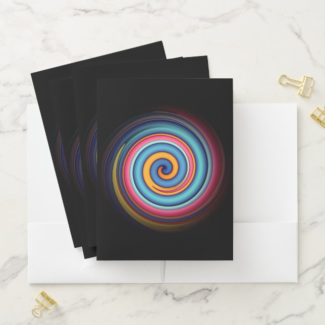 Abstract Lollipop  Pocket Folder (In Situ)