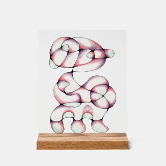 Abstract 'looking glass' decoration