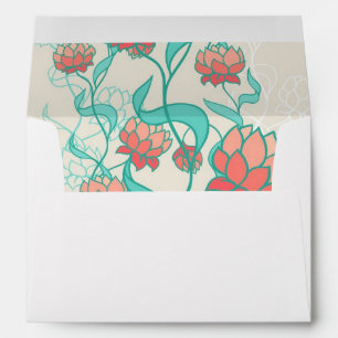 Abstract Lotus Pattern Envelope
