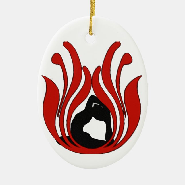 Abstract Lotus - Yoga Ornament (Front)