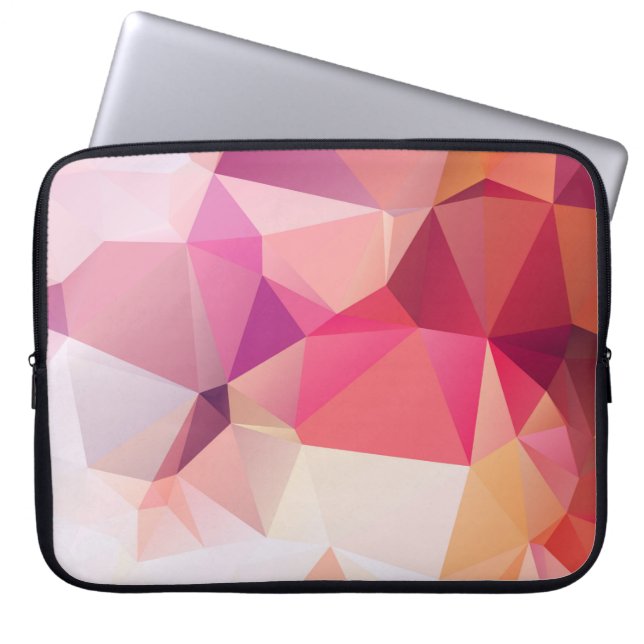 Abstract low poly background, geometry triangle, m laptop sleeve (Front)