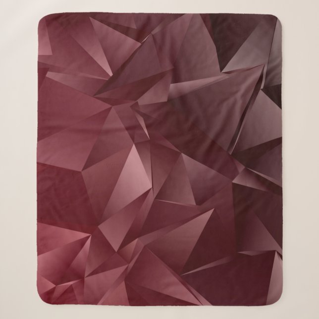 Abstract Low-Poly background. triangulated texture Sherpa Blanket (Front)