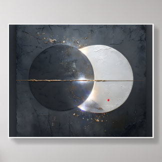 Abstract Lunar Eclipse  Acrylic Photo Tile