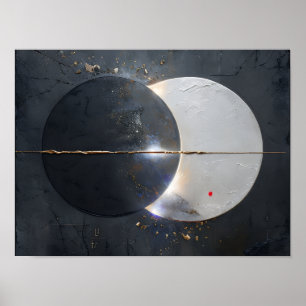 Abstract Lunar Eclipse Poster, Paper (Matte) Poster