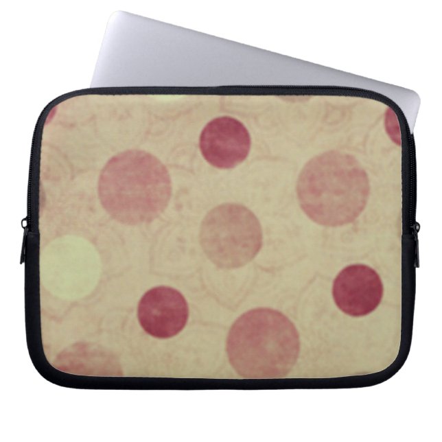 Abstract _lunares funda_10 laptop sleeve (Front)