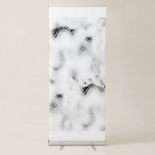 Abstract Luxe Banner Modern Monochrome Display