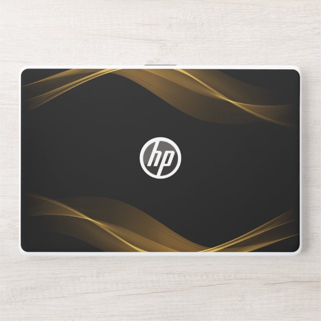 Abstract Luxury Black & Gold,HP Laptop Skin 15t/15 (Front)