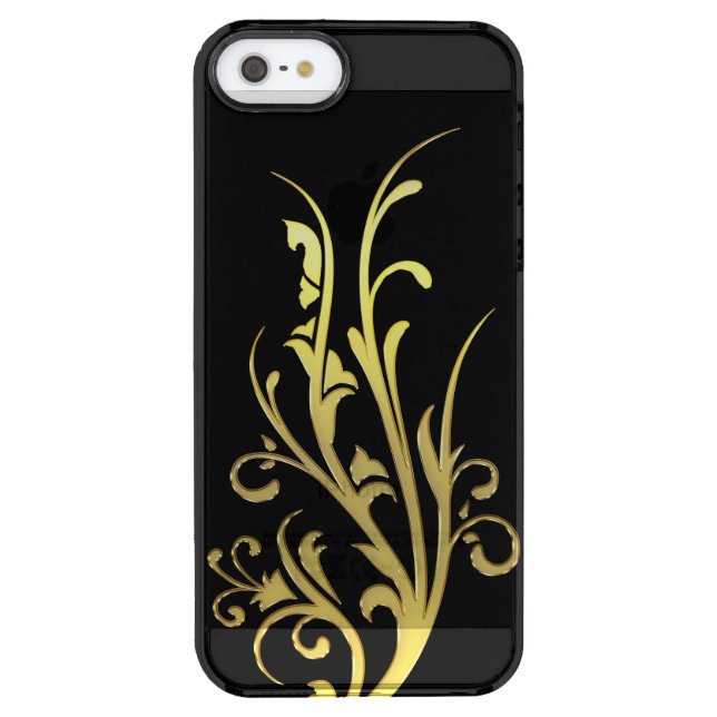 Abstract Luxury Faux Gold Flower Uncommon iPhone Case (Back)