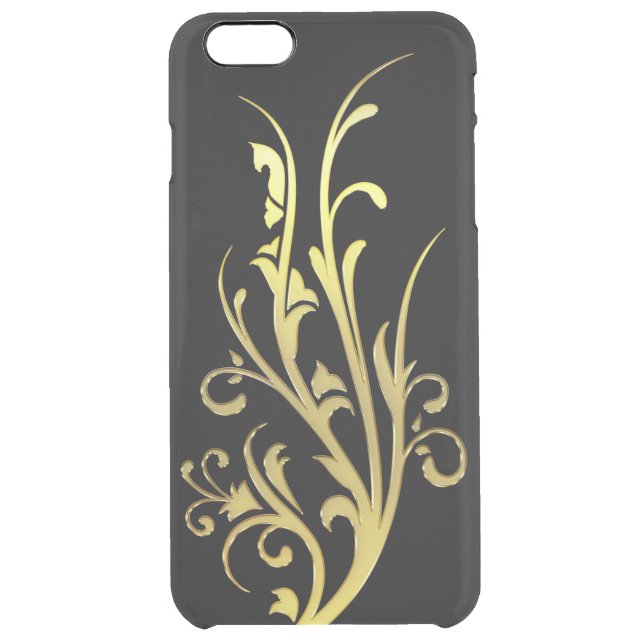 Abstract Luxury Faux Gold Flower Uncommon iPhone Case (Back)
