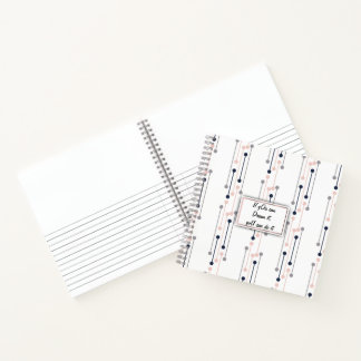 Abstract Luxury Geometric Fashion Pattern Notebook
