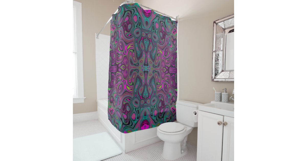 Alligator Shower Curtain Pink Navy Blue Navy Girl Alligator Bathroom D –  Sweet Blooms Decor