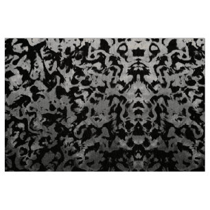 Abstract Magic - Silver Black Fabric
