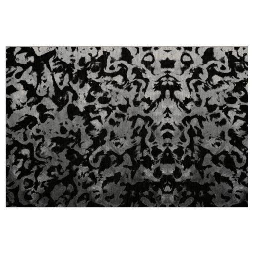 Abstract Magic - Silver Black Fabric