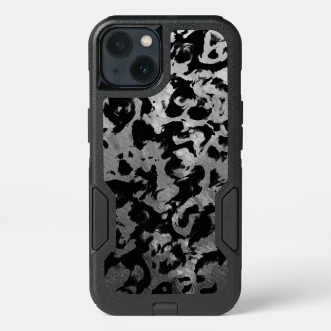 Abstract Magic - Silver Black Otterbox iPhone Case (Back)