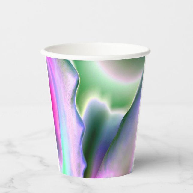 Abstract Magical Colors Paper Cup (Front)