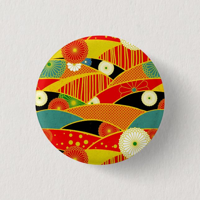 Abstract Magical Landscape Button (Front)