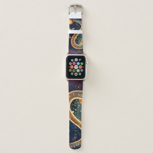 Abstract Magical Sheet Music Apple Watch Band