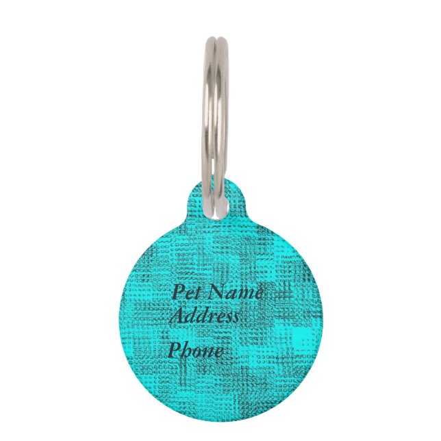 Abstract Maize   Pet ID Tag (Back)