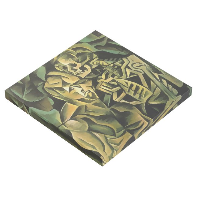 Abstract Man And Skeleton Geometric Art (3/4)