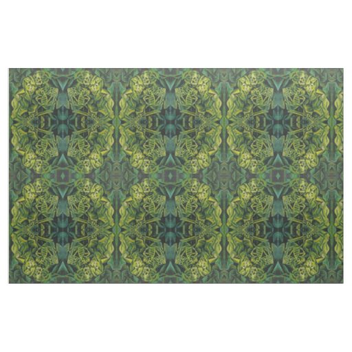 Abstract Man And Skeleton Geometric Art Fabric