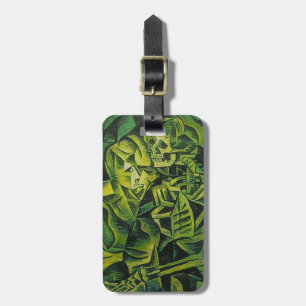 Abstract Man And Skeleton Geometric Art Luggage Tag