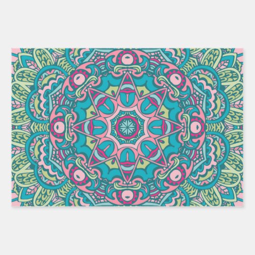 Abstract Mandala 1 Wrapping Paper Sheets