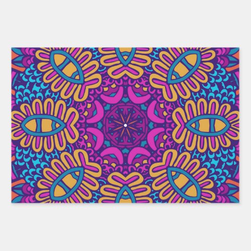 Abstract Mandala 2 Wrapping Paper Sheets