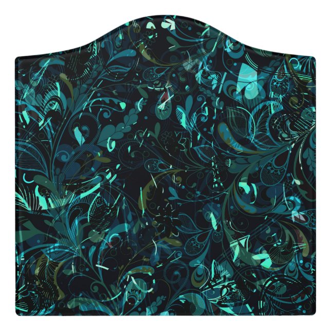 Abstract Mandala 3 Door Sign (Large Crest Front)