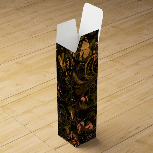 Abstract Mandala 5 Wine Box (Opened)