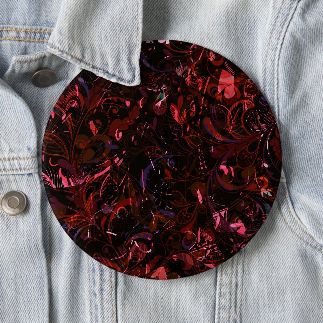Abstract Mandala 6 Button (In Situ)