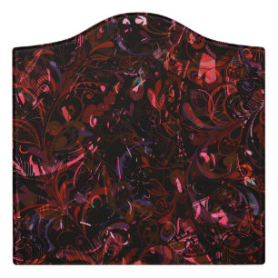 Abstract Mandala 6 Door Sign