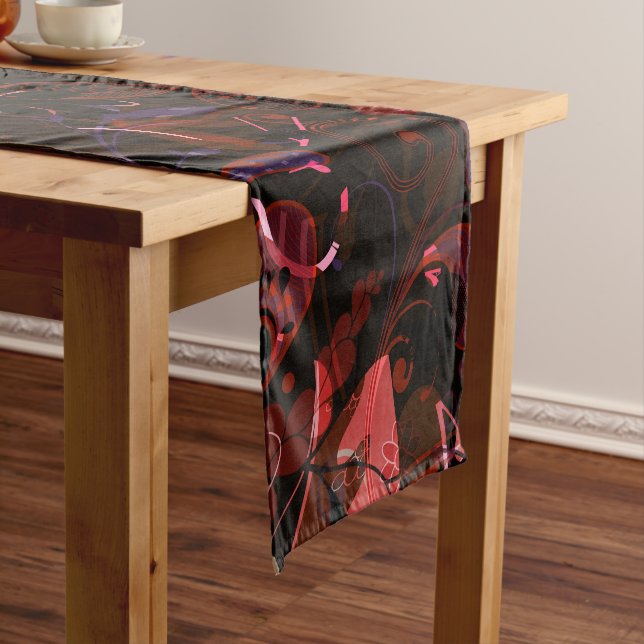 Abstract Mandala 6 Short Table Runner (In Situ)