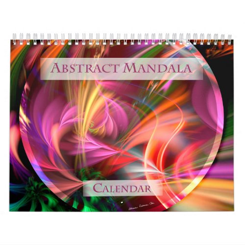 Abstract Mandala Calendar
