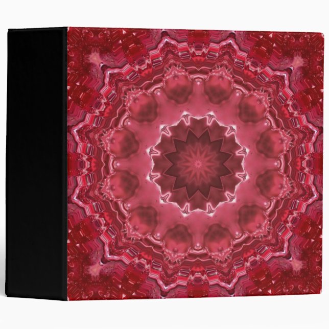 Abstract , mandala , kaleidoscope binder (Front/Spine)