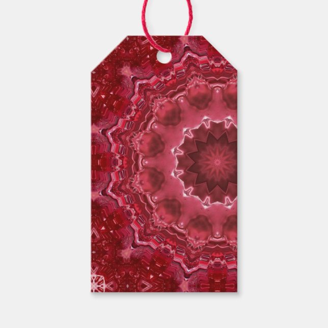 Abstract , mandala , kaleidoscope gift tags (Front)