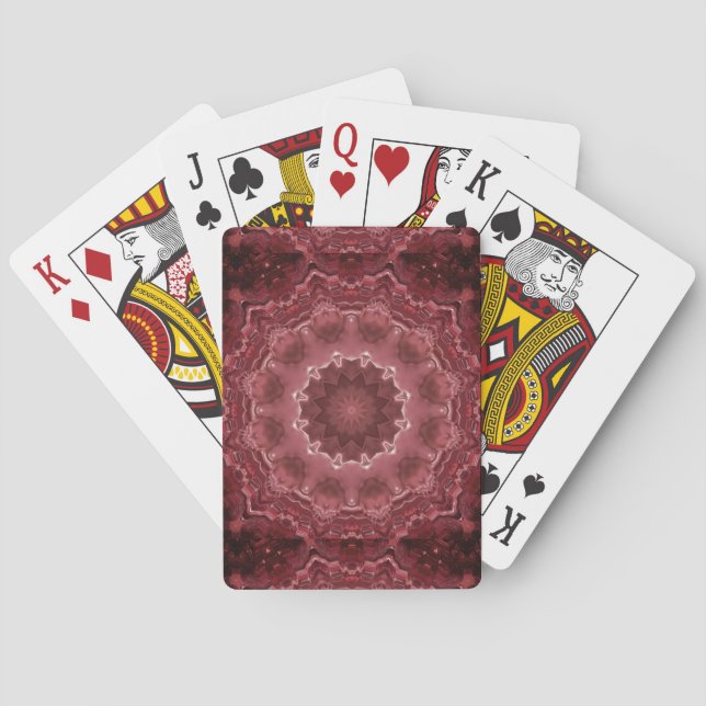 Abstract , mandala , kaleidoscope poker cards (Back)