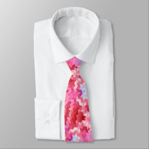 Abstract mandala kaleidoscope round circle shapes neck tie