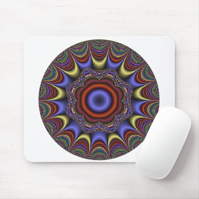 Abstract Mandala Mouse Pad (With Mouse)