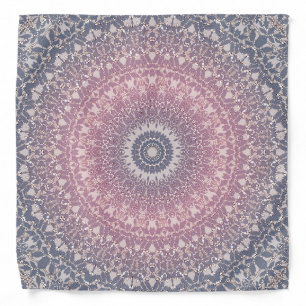 Abstract mandala round seamless pattern kaleidosco bandana