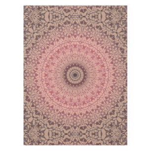 Abstract mandala round seamless pattern kaleidosco tablecloth