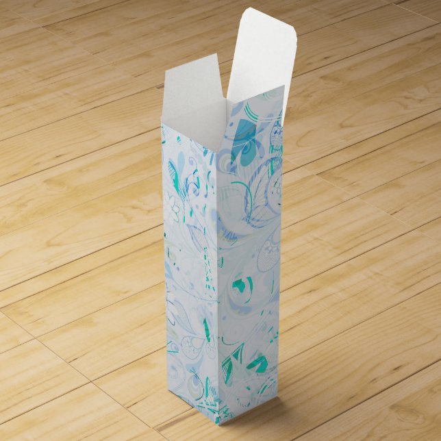 Abstract Mandala Wine Box (Opened)