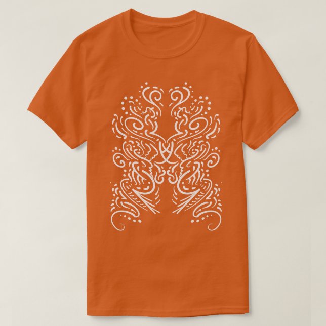 Abstract Mandala Yoga T-Shirt (Design Front)