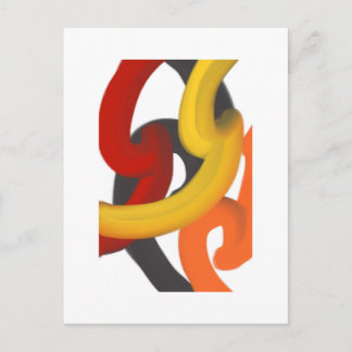 Abstract Maori motif Postcard