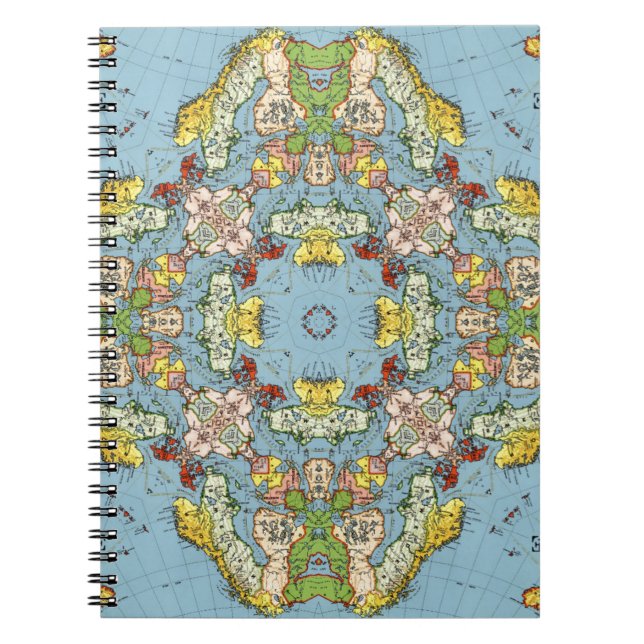 Abstract Map of Europe Notebook (Front)