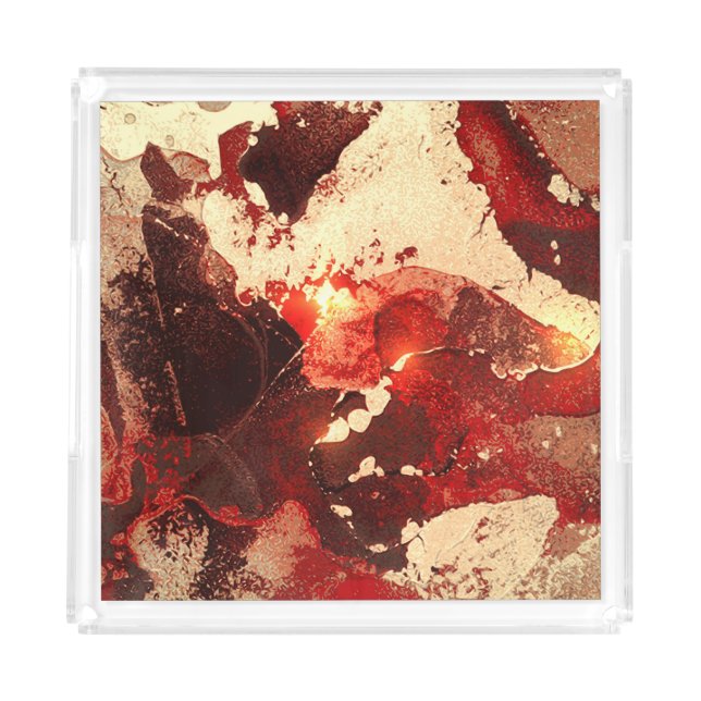 Abstract marble background. acrylic tray (Front)