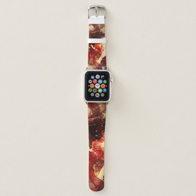 Abstract marble background. apple watch band (Front)