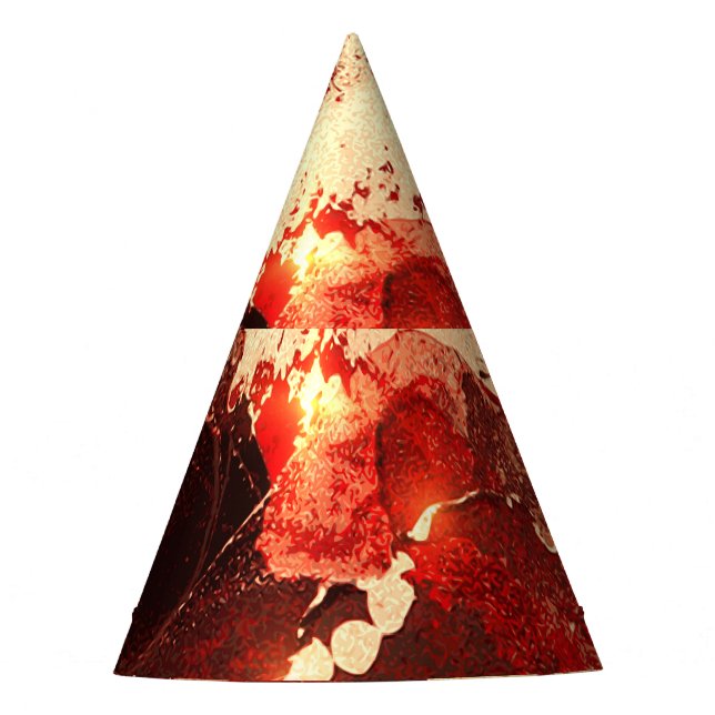 Abstract marble background. party hat (Front)