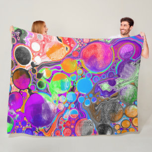 Abstract Marble Fluid Art Fleece